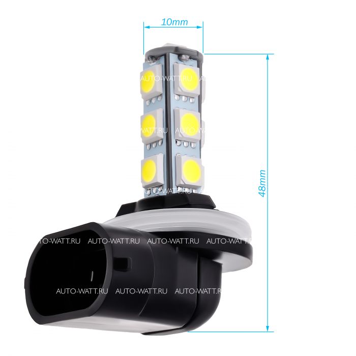 Светодиодная лампа H27 881 – 13 SMD5050 3.12W
