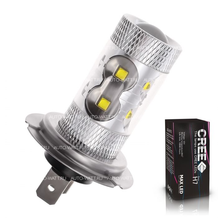 Светодиодная лампа H7 – 10 CREE 50W
