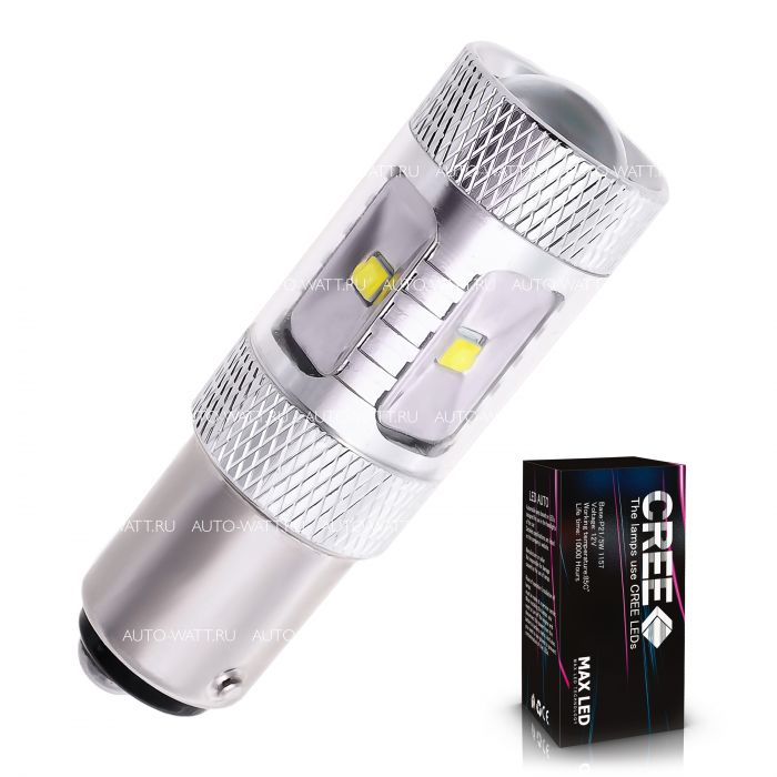 Светодиодная лампа P21W 1156 – 6 CREE XB 30W Белая