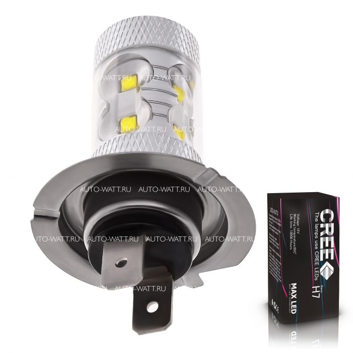Светодиодная лампа H7 – 10 CREE 50W