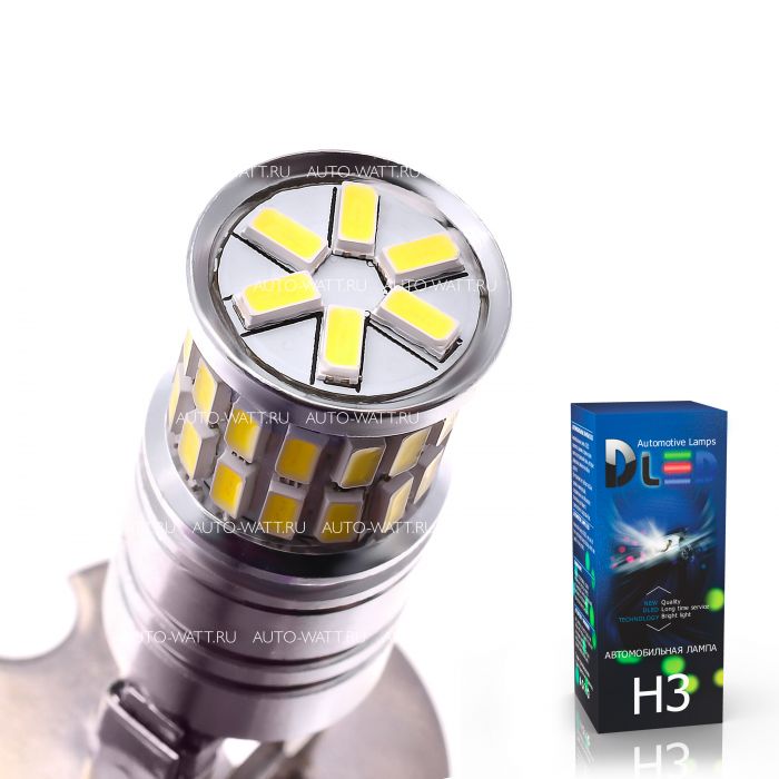 Светодиодная лампа H3 – 36 SMD3014 9W