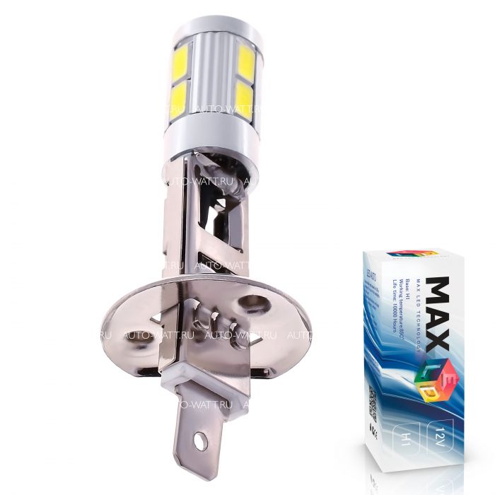 Светодиодная лампа H1 – Max-Road 10Led + Линза 4W