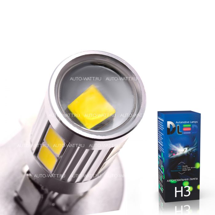 Светодиодная лампа H3 – 9 CREE+5630 6W