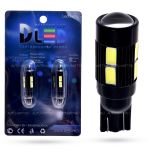 Светодиодная лампа T10 W5W – 10 SMD5630 4W+Линза