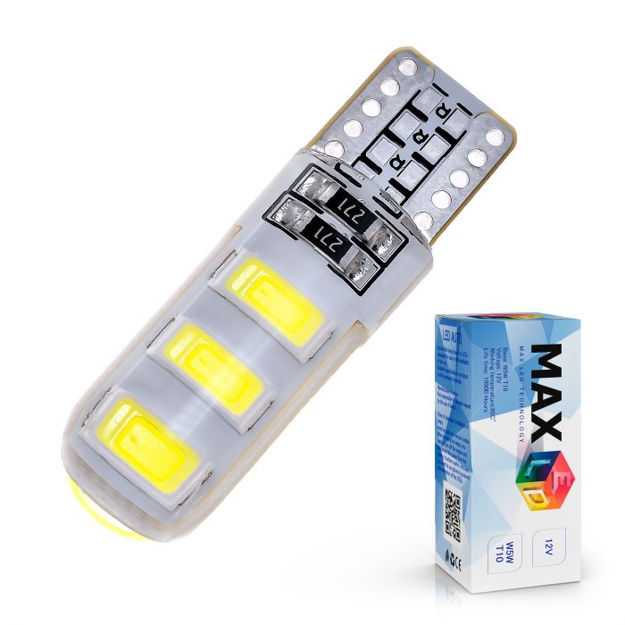 Светодиодная лампа T10 W5W – Max-Road Silica 6Led 2Вт Белая