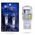 Светодиодная лампа T10 W5W – 6 SMD5630 2.4W+Линза