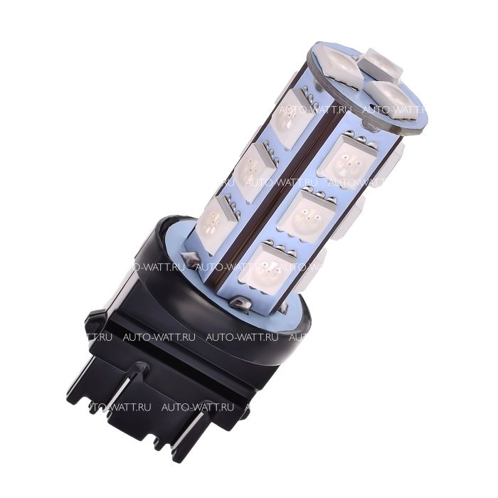 Светодиодная лампа P27/7W 3157 – 18 SMD5050 4.32W Желтая