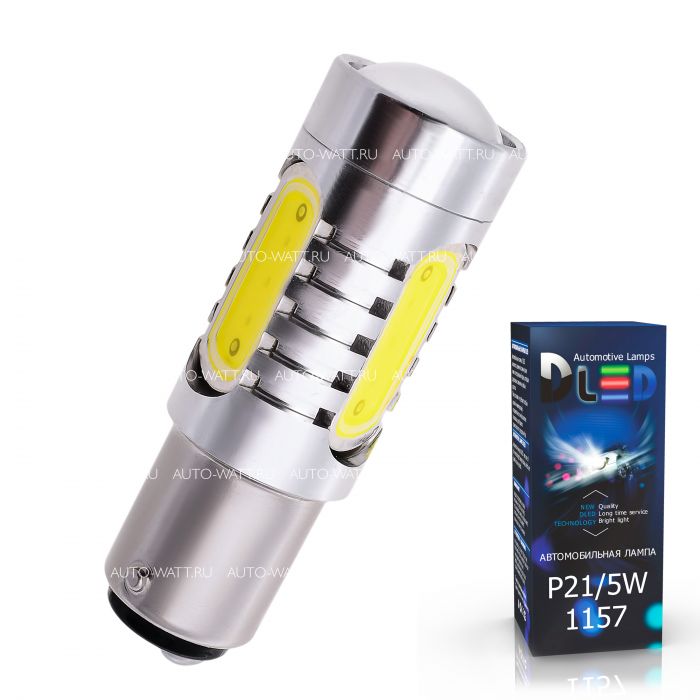 Светодиодная лампа P21/5W 1157 – 3 High-Power+CREE 9.5W Линза Белая
