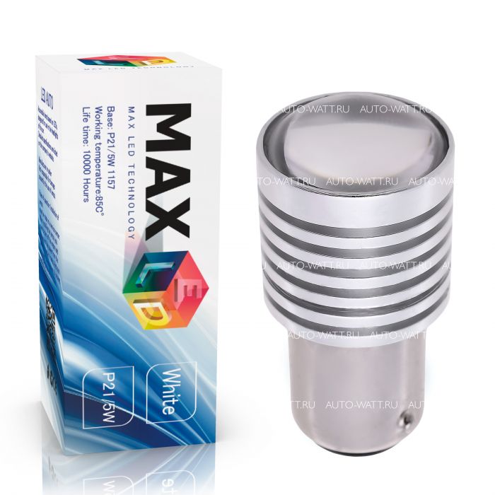 Светодиодная лампа P21/5W 1157 – 1 CREE 5W Линза Белая