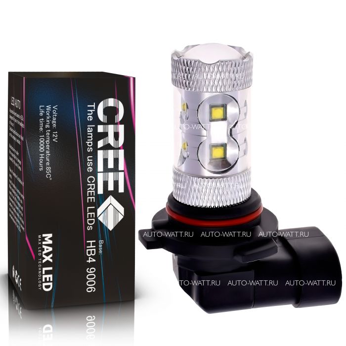 Светодиодная лампа HB4 9006 – 10 CREE 50W Линза