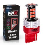 Светодиодная лампа W21W 7440 – NAX Shaft 15W Красная (1шт)