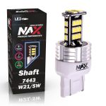 Светодиодная лампа W21/5W 7443 – NAX Shaft 15W Белая (1шт)