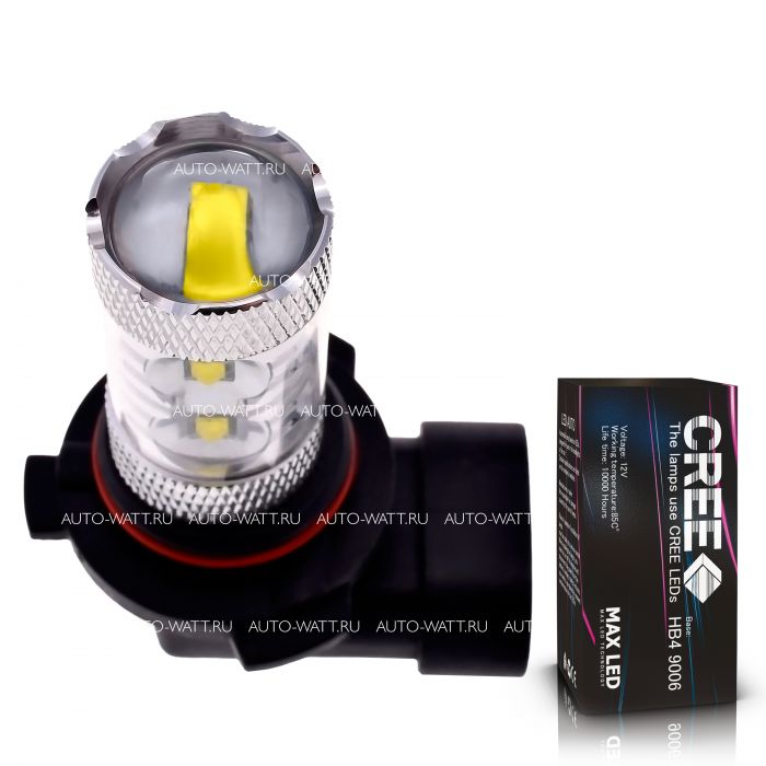 Светодиодная лампа HB4 9006 – 10 CREE 50W Линза