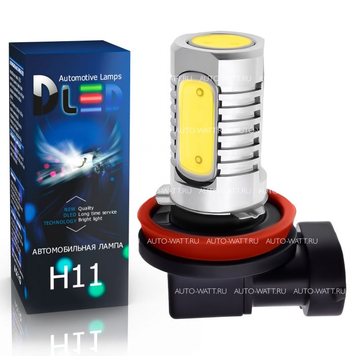 Светодиодная лампа H11 – 4 High-Power 6W