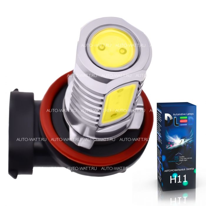 Светодиодная лампа H11 – 4 High-Power 6W