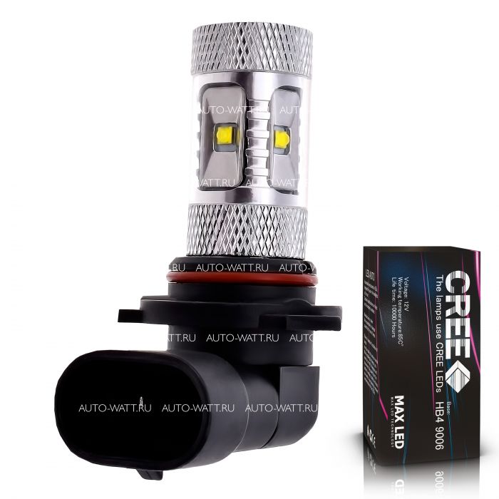 Светодиодная лампа HB4 9006 – 6 CREE XB 30W Линза