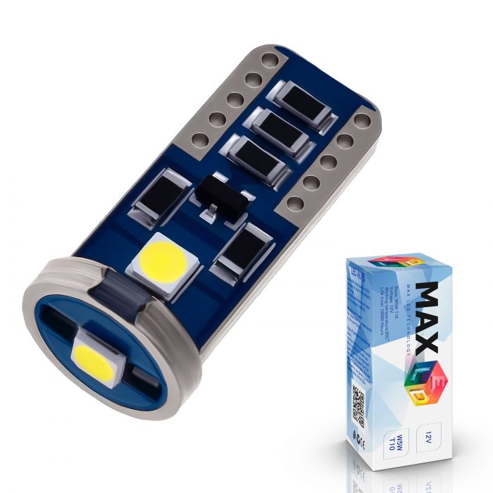 Светодиодная лампа T10 W5W - SMD3030 3Led CAN-BUS 3Вт Белая