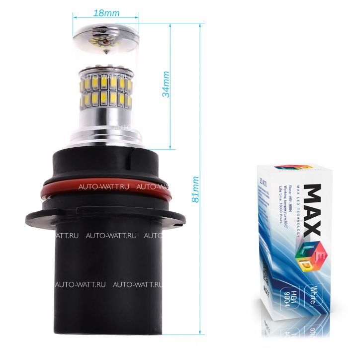 Светодиодная лампа HB1 9004 – 48 SMD3014 9W