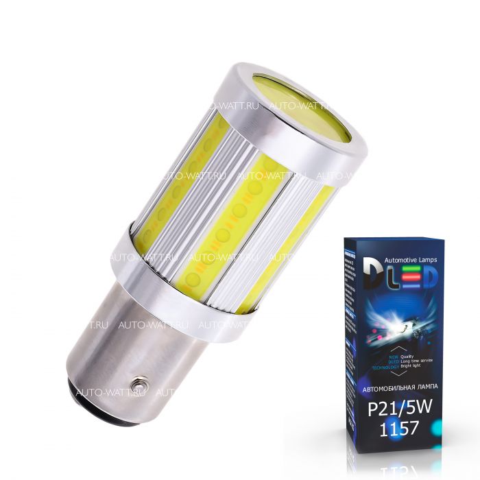 Светодиодная лампа P21/5W 1157 – 7 COB 24W Белая (2шт)