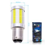 Светодиодная лампа P21/5W 1157 – 7 COB 24W Белая (2шт)