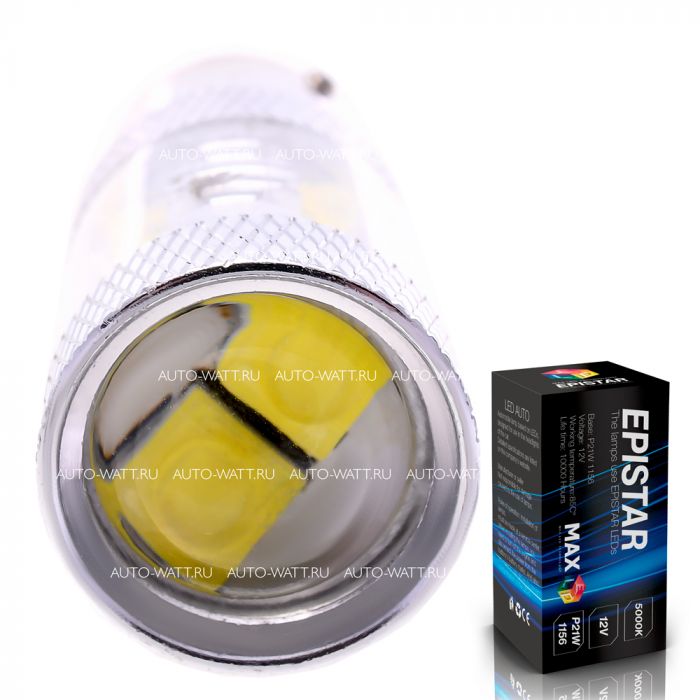 Светодиодная лампа P21W 1156 – 10 EPISTAR 50W Белая