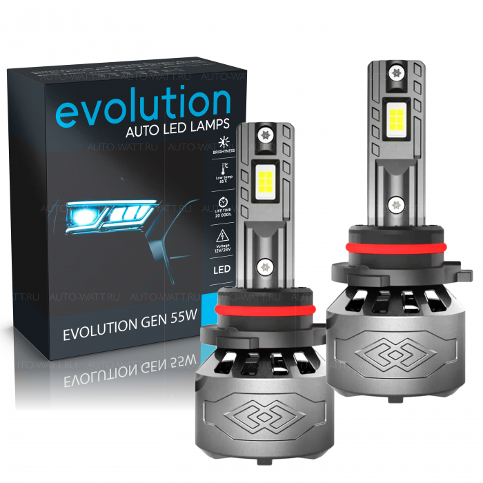 Светодиодные автолампы HB3 9005 - Evolution GEN 55W (2шт)