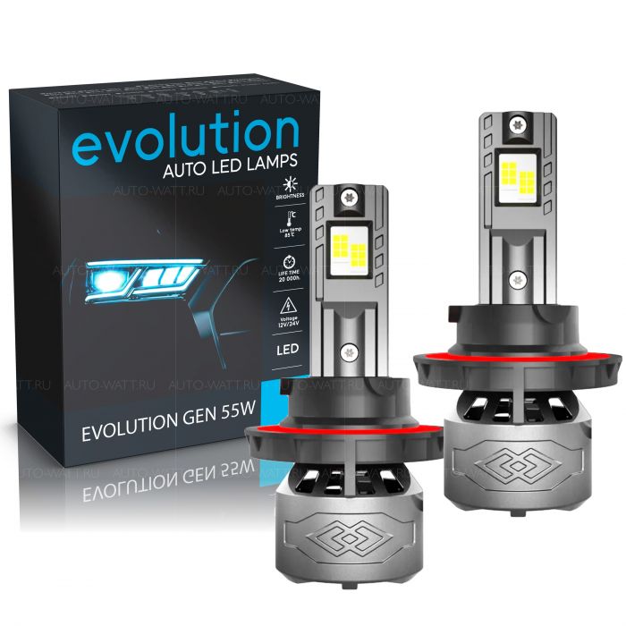 Светодиодные автолампы H13 - Evolution GEN 55W (2шт)