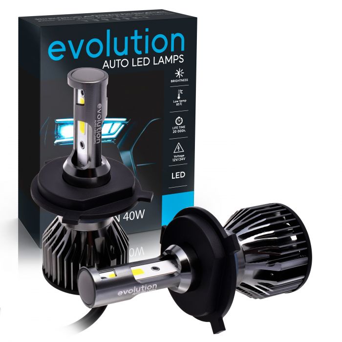 Автомобильные лампы  H4 - Evolution 40W (2шт)
