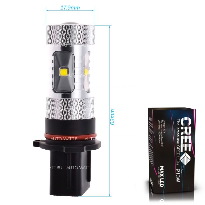 Светодиодная лампа P13W – 6 CREE XB 30W