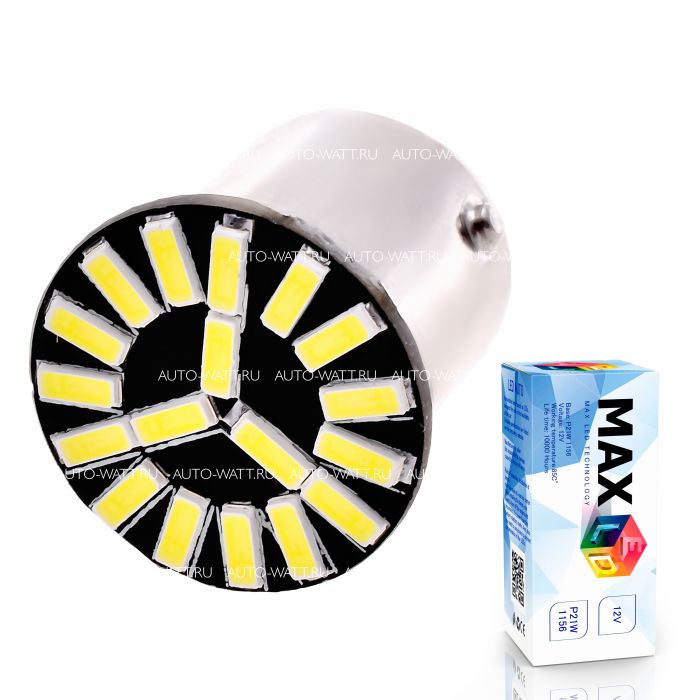 Светодиодная лампа P21W 1156 – Max-7014 3.6W Белая