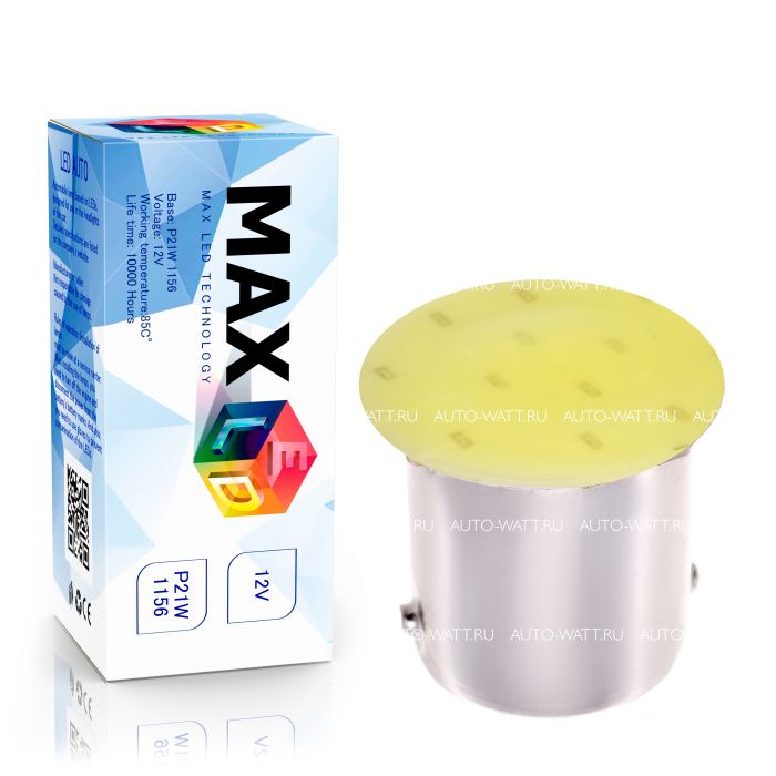 Светодиодная лампа P21W 1156 – 1 COB 3W Белая