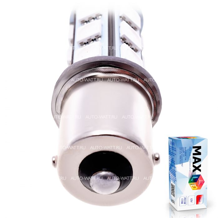 Светодиодная лампа P21W 1156 – 18 SMD5050 4.32W Красная