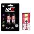 Светодиодные лампы T10 W5W - NAX LIGHT 2Вт Белая (2шт)