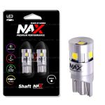 Светодиодные лампы W5W T10 – NAX Shaft LG 5W Белая (2шт)