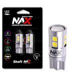Светодиодные лампы W5W T10 – NAX Shaft LG 9W Белая (2шт)