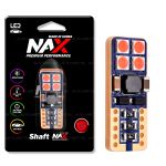 Светодиодная лампа T10 W5W - NAX Shaft LG 8W Красная (1шт)