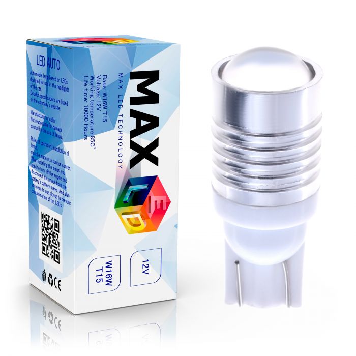 Светодиодная лампа T10 W5W – Max-Cree 5W Белая