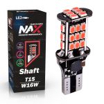 Светодиодные лампы W16W T15 – NAX Shaft 15W Красная (1шт)